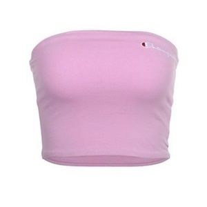 Champion Pink Cropped Tube Top Size L